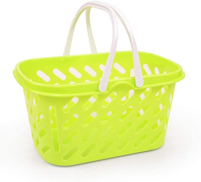 Cutting Play Food Set Kitchen Pretend - 40pcs Grocery Basket Toys Food for Kids Toddlers Girls Boys Educational Fake Fruits Vegetables Pizza Knife Dishes Playhouse Accessories Xmas Gifts