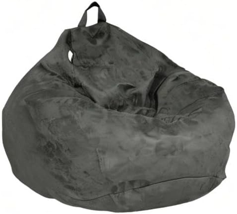 Bean Bag Stuffed Animal Storage Or Cover | No Filler | Extra Large | for Adults Or Kids | Double Stitched | Durable Zipper | Premium Microsuede