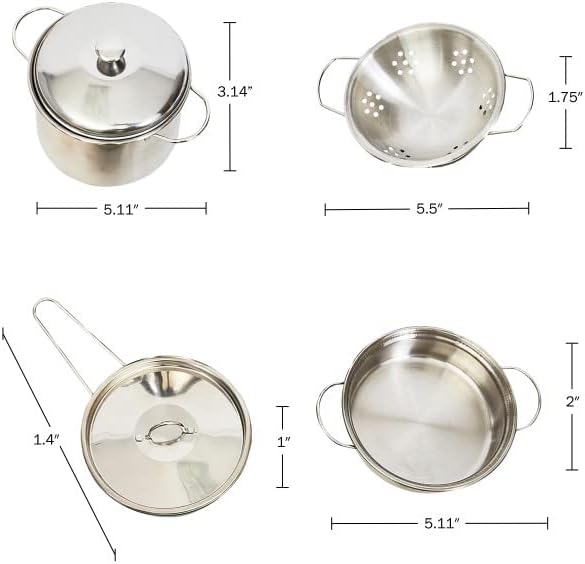 Hey! Play! Play Kitchen Accessories ? 23-Piece Child Chef Set with Toy Cookware, Play Veggies, Utensils, and Plastic Storage Container, Pink (80-PP170014)