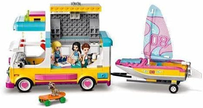 LEGO Friends Forest Camper Van and Sailboat 41681 Building Kit; Forest Toy; New 2021 (487 Pieces)