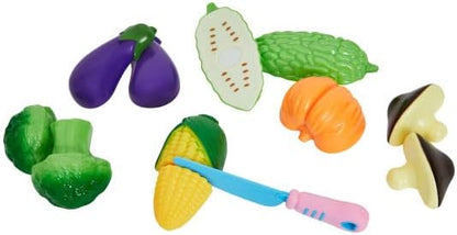 Hey! Play! Play Kitchen Accessories ? 23-Piece Child Chef Set with Toy Cookware, Play Veggies, Utensils, and Plastic Storage Container, Pink (80-PP170014)