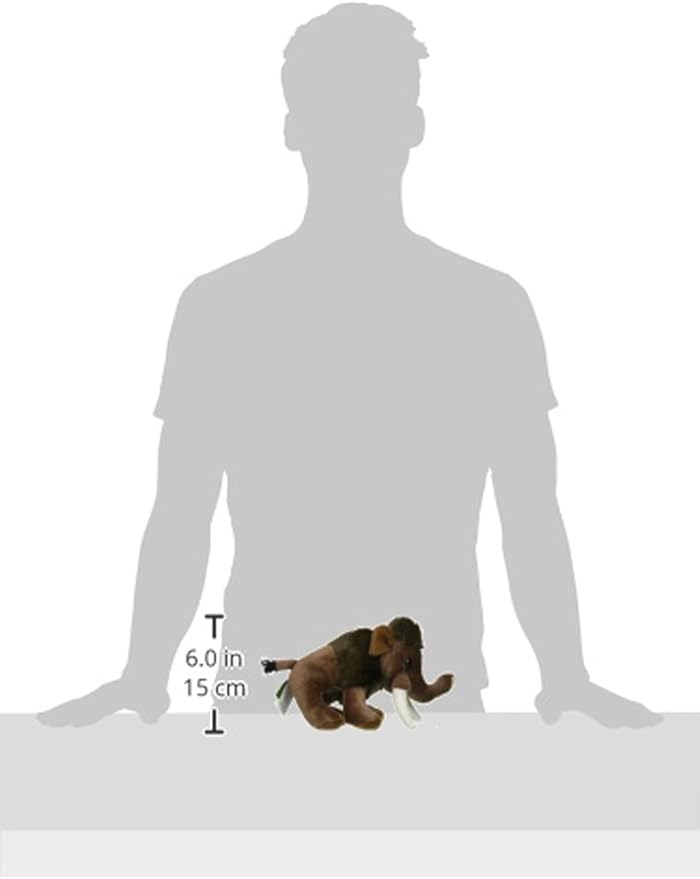 Wild Republic Woolly Mammoth Plush, Stuffed Animal, Plush Toy, Kids Gifts, Cuddlekins, 8 Inches