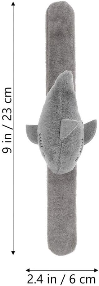 Abaodam Shark Slap Bracelet Animal Slap Bracelet Plush Stuffed Animal Hugger Snap Wrist Band Toy for Kids Birthday Party