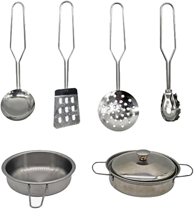 Wooden Toddlers Kitchens Playsets with 6pcs Cooking Kitchen Sets|Kids Play Kitchens with Cooking Pans,Pots,Stove&Sink|Mini Baby Kitchen Toys with Lights&Sounds for Kids Ages 3+Boys Girls…