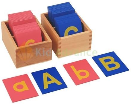 Montessori Lower and Capital Case Sandpaper Letters w/Boxes