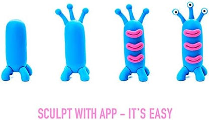 Fat Brain Toys Hey Clay Aliens, Air Dry Clay Kit with Interactive App for Kids & Tweens, Modeling Clay and Crafts Set