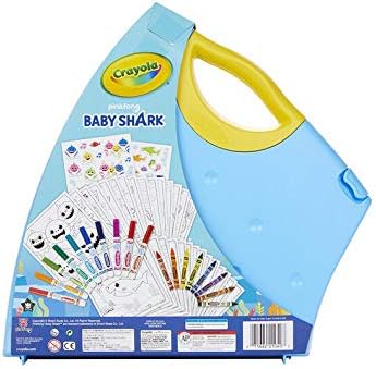 Crayola Baby Shark Art Set, 50 Pieces, Gift for Kids, 3, 4, 5, 6, 7