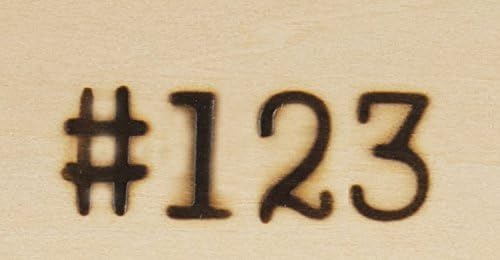 Walnut Hollow Hotstamps Number and Symbol 24 Piece Set for Branding and Personalization on Wood and Leather
