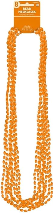 Silver Metallic Bead Necklaces, Party Accessory, 48 Ct.