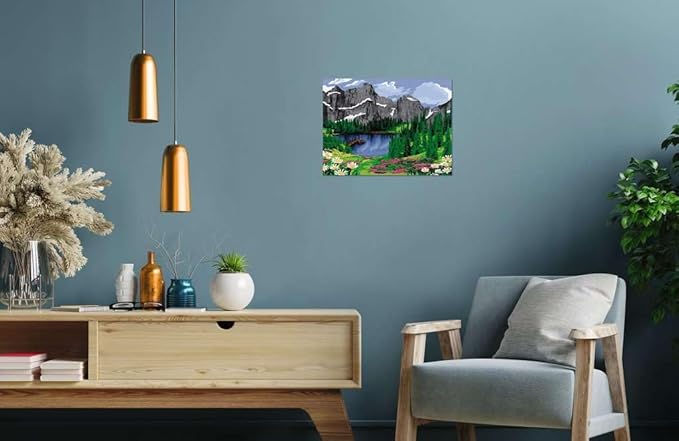 Ravensburger CreArt Mountain View Paint by Numbers Kit for Adults - 20155 - Painting Arts and Crafts for Ages 14 and Up