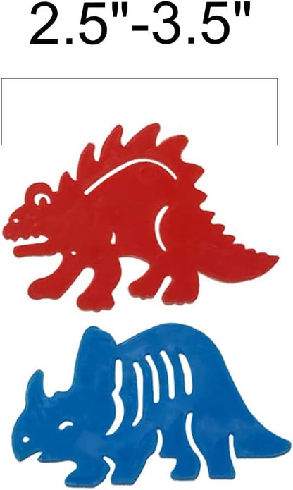 ArtCreativity Dinosaur Stencils Set for Kids, Bulk Set of 48, Colorful Drawing Template Kit, Fun Arts and Crafts Supplies, Gift Idea for Boys and Girls, Learning Tool for Children