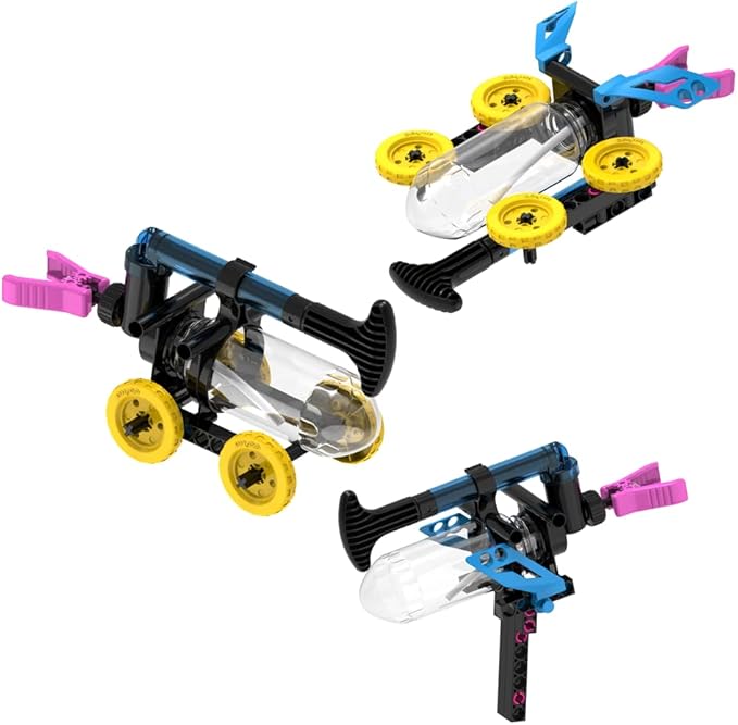 Thames & Kosmos Water Power STEM Experiment Kit | Build Your Own Rocket-Propelled Cars, Boats, and More! | Explore Physics of Air & Water, Pneumatics | 6 Models | Full-Color Manual & Experiment Guide