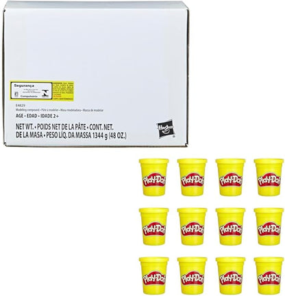 Play-Doh Bulk 12-Pack of Yellow Non-Toxic Modeling Compound, 4-Ounce Cans