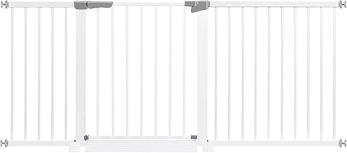 Baby Gate for Doorways Stairs Hallways and House, Safety pet Gate for Indoor/Outdoor, Super Aide and Justable Baby Gate and Versatile Play Yard, Child Gate.