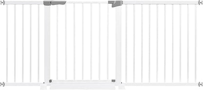 Baby Gate for Doorways Stairs Hallways and House, Safety pet Gate for Indoor/Outdoor, Super Aide and Justable Baby Gate and Versatile Play Yard, Child Gate.