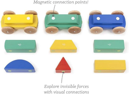 9 Piece Tegu Magnetic Shape Train Building Block Set, Big Top