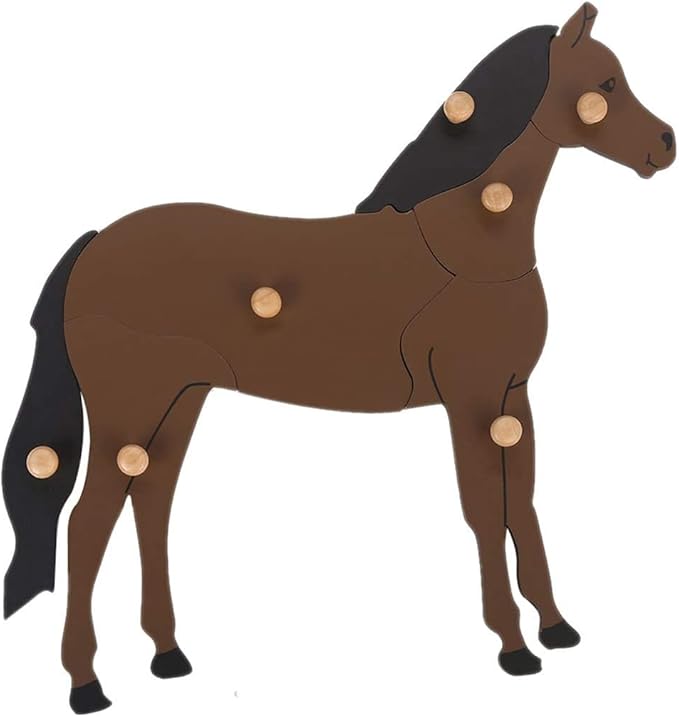 MEYOR Montessori Horse Puzzle for Early Preschool Learning Toy