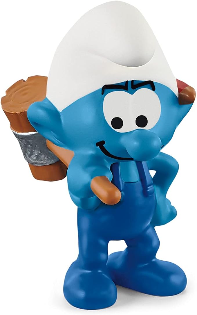 Schleich Smurfs, Collectible Retro Cartoon Toys for Boys and Girls, Handy Smurf Toy Figurine, Ages 3+