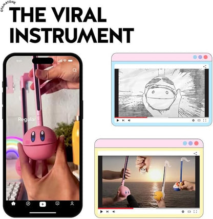Otamatone Japanese Electronic Musical Instrument Portable Music Synthesizer from Japan by Maywa Denki Studio Award Winning, Educational Fun Gift for Children, Teens & Adults - Black