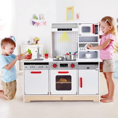 Hape Kids All-in-1 Wooden Play Kitchen with Accessories (E3145)