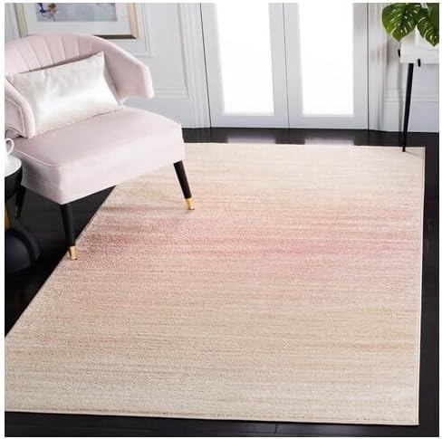 SAFAVIEH Adirondack Collection Accent Rug - 3' x 5', Pink & Ivory, Modern Ombre Design, Non-Shedding & Easy Care, Ideal for High Traffic Areas in Entryway, Living Room, Bedroom (ADR142U)
