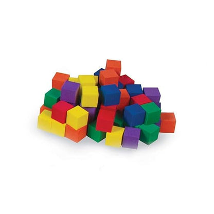 hand2mind Wood Blocks, Counting Cubes for Kids Math, 1 Inch Blocks for Preschool Crafts, Early Math Manipulatives for Preschool, Classroom Supplies for Teachers Elementary (Pack of 100)