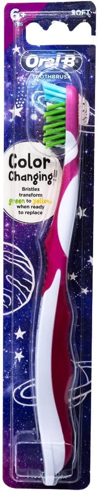 Oral-B Pro-Health Junior CrossAction Galaxy Toothbrush, Ages 6+, Soft - Pack of 4