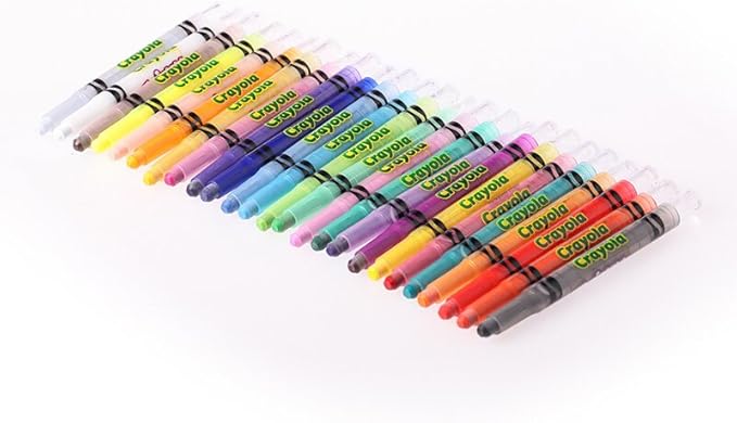 Crayola Mini Twistables Crayons & Paper Set, 65 Pieces, Gift for Kids