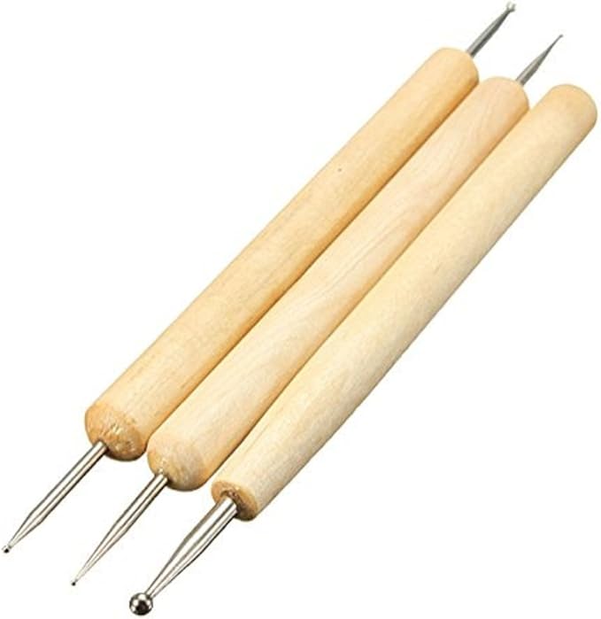 COMIART Ball Styluses Tool Set for Embossing Pattern Clay Sculpting