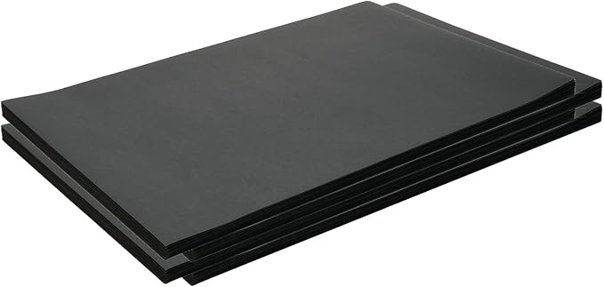 Construction Paper,Black,12 inches x 18 inches,50 Sheets, Heavyweight Construction Paper, Crafts,Art,Kids Art,Painting, Coloring,Drawing,Creating,Arts and Crafts,Paper,Art Project,All Purpose