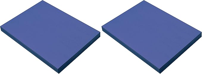Prang (Formerly SunWorks) Construction Paper, Blue, 9" x 12", 100 Sheets (Pack of 2)