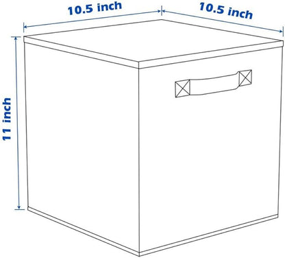 ShellKingdom Storage Bins, Foldable Fabric Storage Cubes And Cloth Organizer Drawer For Closet And Toys, 2 Pack (Fuchsia)