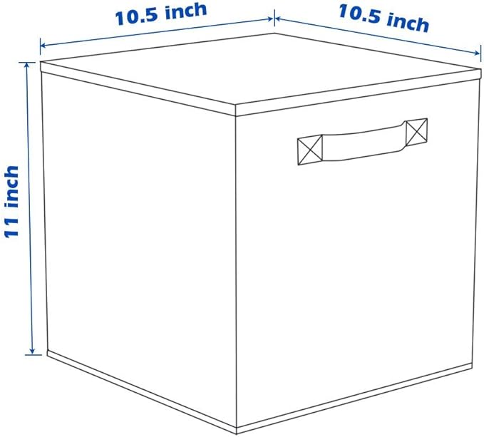 ShellKingdom Foldable Fabric Storage Cubes And Cloth Storage Organizer Drawer For Closet And Toys, 2 Pack (Chocolate)