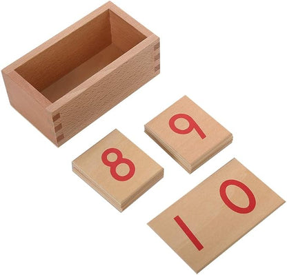 Montessori Math Materials Numeral Cards for Preschool Early Learning Tool