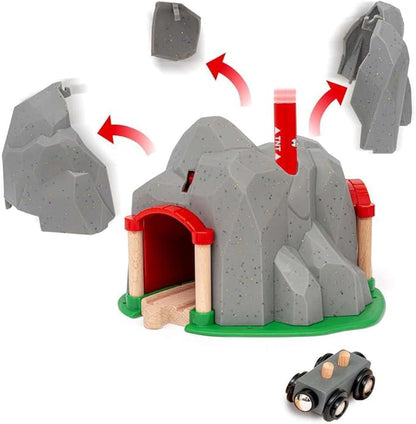 BRIO World – 36044 Exploding Tunnel | Toy Train Set for Kids Ages 3 Years and Up