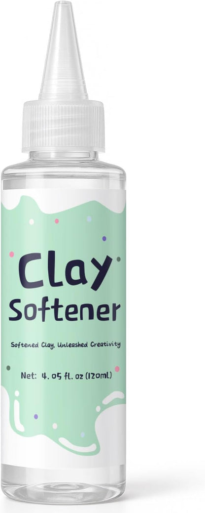 1DFAUL 120ml Polymer Clay Softener, Restore Clay Flexibility, Increase Ductility & Strong Adhesion, for Ceramic Artists, Crafts, and DIY Projects