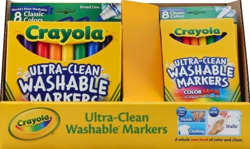 CYO587808 - Crayola Classic Washable Marker Set