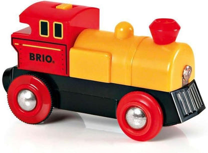 BRIO 33594 World Two-Way Battery-Operated Engine - Interactive Train Toy for Kids | Lights Up | Forward & Reverse Functions | Great Christmas or Birthday Gift | Suitable for Ages 3 and Up