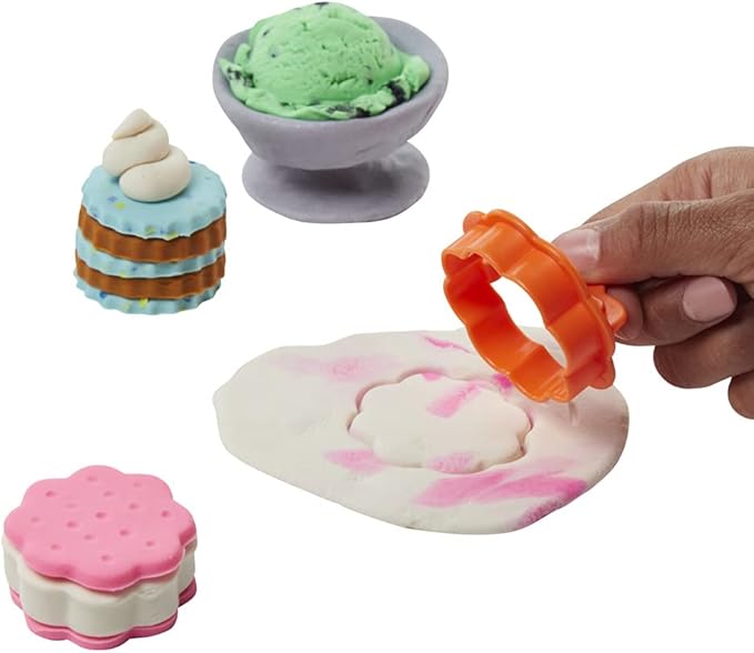 Play-Doh Kitchen Creations Cook 'n Colors Refill Variety Pack with Confetti, Elastix, Drizzle, Metallics, and Color Burst, Non-Toxic (Amazon Exclusive)