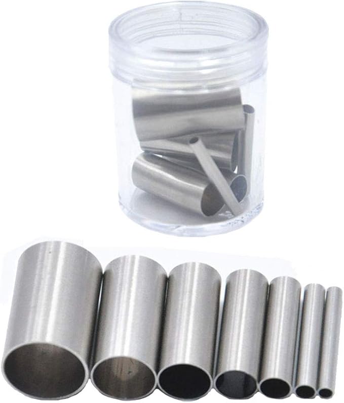 Clay Cutters,7Pcs Hole Hollow Punch Cutter Set Stainless Steel Indentation Round Circle Shape Cutters Mold Ceramics Dotting Baking Mold Cutter Punch Tools for Clay Pottery Craft with Storage Case(B2)