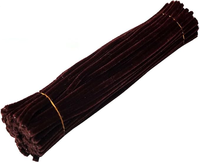 300 Pcs Thick Pipe Cleaners Craft Supplies 3 Assortment Vintage Brown Khaki Beige Color Chenille Stems for Art and Craft Projects Creative DIY Decorations (Retro color-300pcs)