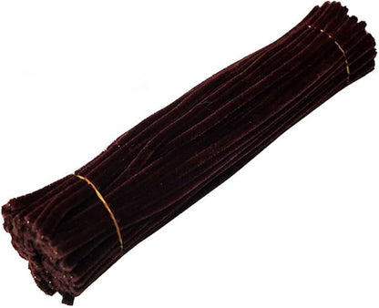 300 Pcs Thick Pipe Cleaners Craft Supplies 3 Assortment Vintage Brown Khaki Beige Color Chenille Stems for Art and Craft Projects Creative DIY Decorations (Retro color-300pcs)