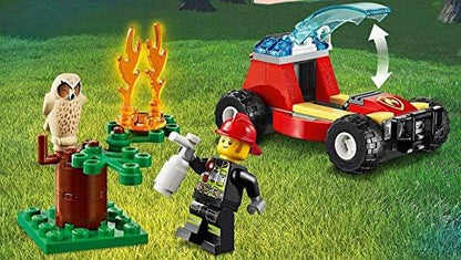 LEGO City Forest Fire 60247 Firefighter Toy, Cool Building Toy for Kids (84 Pieces)