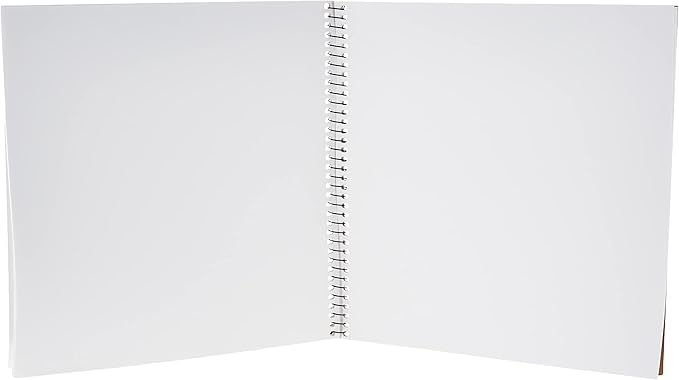 Crayola Kids' Spiral Sketchbook, 9"X9", Coloring & Drawing Supplies, 40 Sheets , White, Gifts for Kids