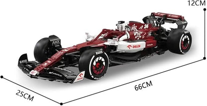 CaDA C64005w Alfa Romeo F1 Race Car C42 Building Blocks Set, 1868 PCS 1: 8 MOC Creative Building Blocks, Excellent Racer Model and Collection STEM Gift for 8+ Kids Teens and Adults