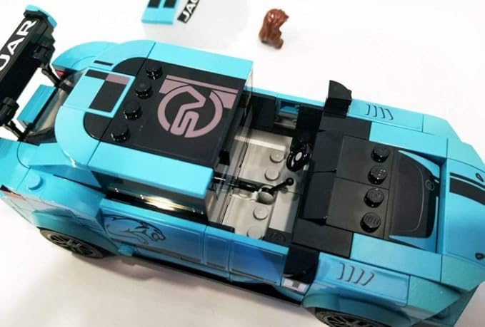 LEGO Speed Champions Formula E Panasonic Jaguar Racing Gen2 car and Jaguar I-PACE eTROPHY 76898 Building Kit (564 Pieces),Multicolor,Standard