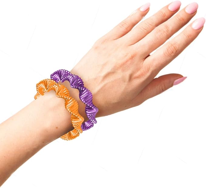 ArtCreativity Neon Twist Coil Bracelets - Pack of 12 - Cool Spiral Plastic Bracelets in Assorted Neon Colors - Fun Party Favor, Carnival Prize, Goodie Bag Fillers, for kids and adults