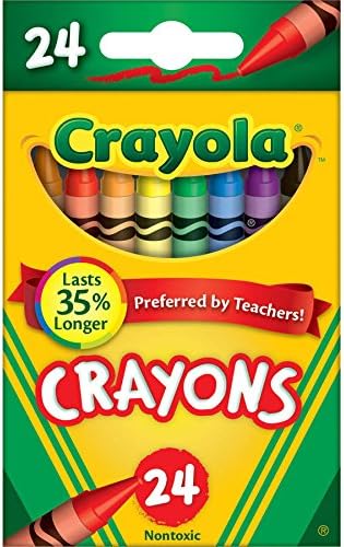 Crayola 24 Count Box of Crayons Non-Toxic Color Coloring School Supplies (9 Packs)