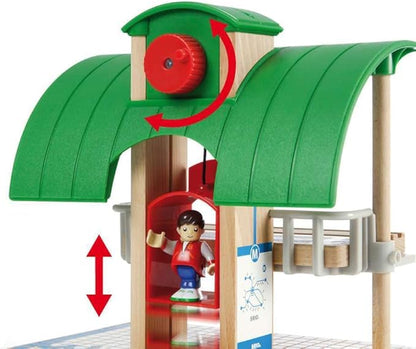 BRIO World 33052 Deluxe Railway Set | Comprehensive Wooden Train Toy Set for Kids Age 3 and Up | FSC Certified Eco-Friendly Toy | Exciting Harbor and Metro Scenes