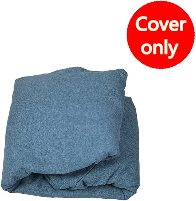 Stuffed Animal Storage Bean Bag Cover (No Filler) Extra Soft Beanbag Seat Chair Covers-Cotton Linen Memory Foam Beanbag Replacement Cover for Adults Children Without Filling